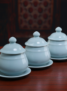 汝窑供水杯贡杯观音佛前净水杯