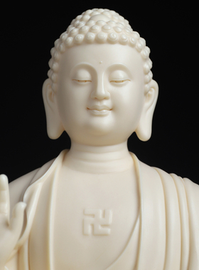 陶瓷灵山佛家用客厅艺术收藏摆件