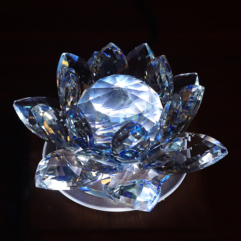 旋转水晶七彩莲花灯佛前家用新款led供灯供佛灯菩萨长明灯荷花灯,淘宝优惠券,粉丝福利购,淘宝优惠卷