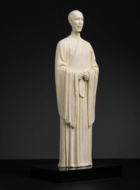 省级大师林政国民国四僧收藏摆件