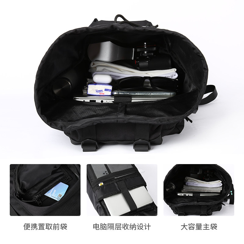 机能风男休闲潮牌户外工装登山包 sisea双肩背包