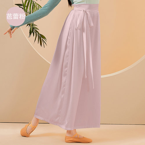 现代舞裤子练功服古典舞专业训练阔腿裤飘逸中国舞演出服装舞蹈裤 - 图3