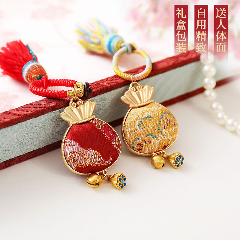 非遗宋锦纯手工福袋挂件汉服旗袍配饰包挂车/钥匙扣挂饰/生日礼物,淘宝优惠券,粉丝福利购,淘宝优惠卷