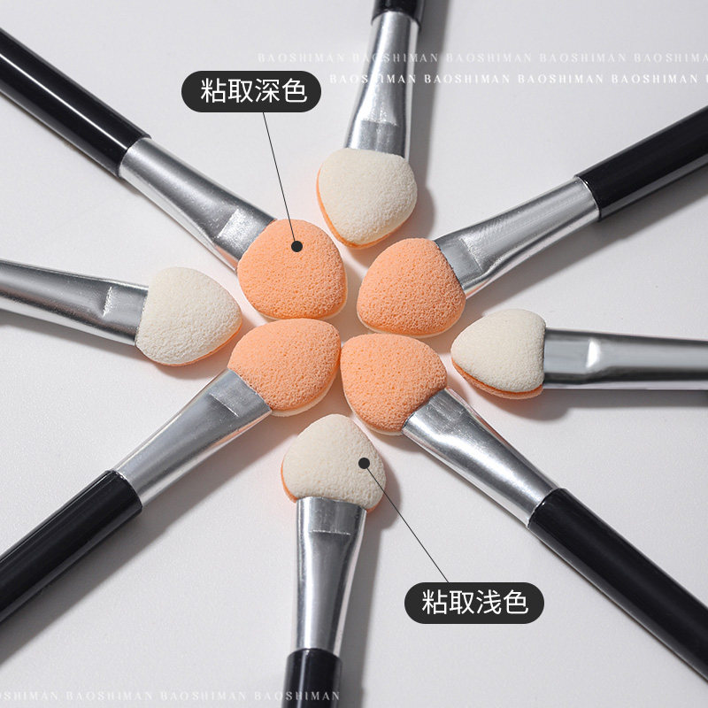 美甲极光魔镜粉涂抹棒双头海绵棒眼影刷一次性彩妆鼻影棒美容工具,淘宝优惠券,粉丝福利购,淘宝优惠卷