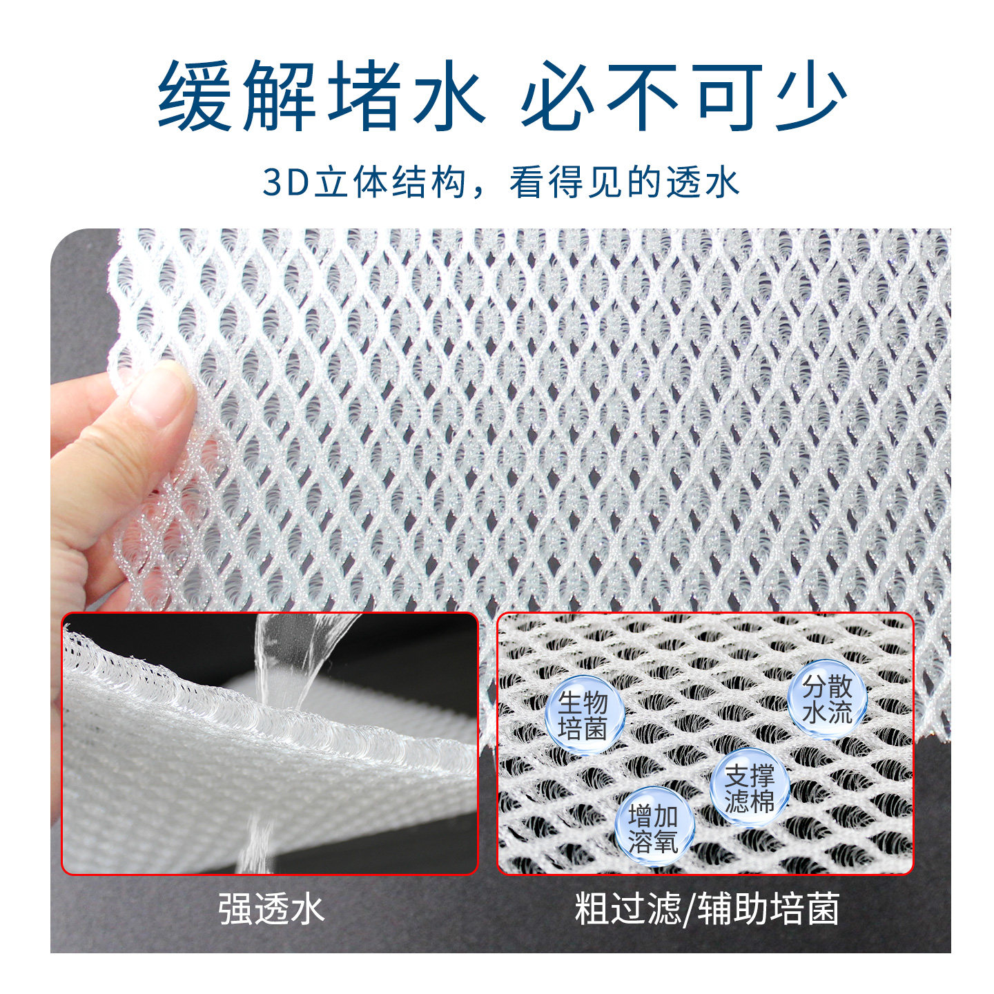 鱼缸堵水克星不赌水蜂窝过滤棉过滤器滤材魔毯魔袋疏水纤维生态毯,淘宝优惠券,粉丝福利购,淘宝优惠卷