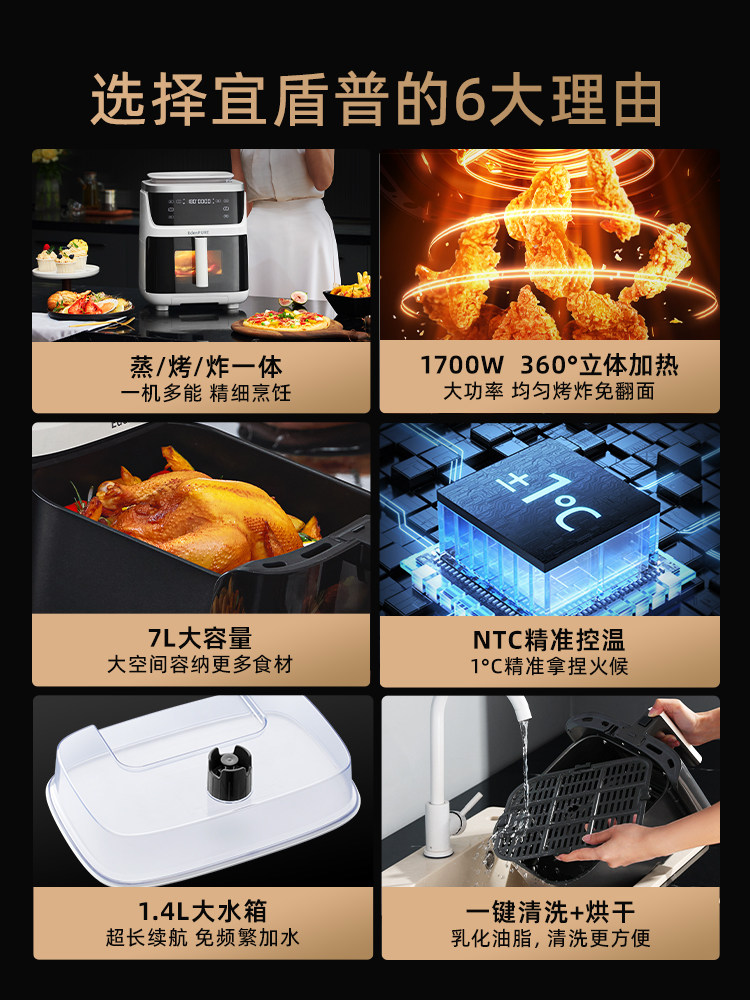  edenpure宜盾普空气炸锅