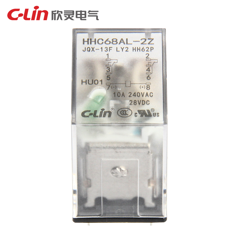 欣灵牌HHC68AL-2Z HHC68A-2Z LY2 HH62P DC24 DC12V中间继电器10A - 图0