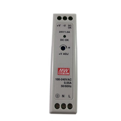 台湾明纬MDR-20-24V导轨20W机壳型工业继电器24V1A稳压电源转换器 - 图1