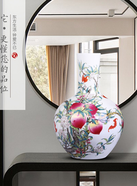 景德镇瓷器陶瓷花瓶客厅装饰品