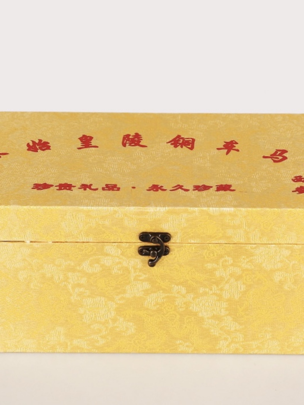 西安兵马俑特色工艺品红铜木盒铜车马高档秦始皇陵商务礼品伴手礼