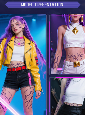 新款现货猎魔女团KPop纹身贴