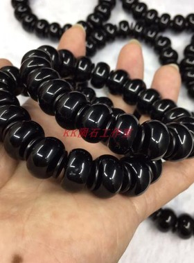 工作室玻璃珠子手串黑陨石