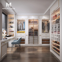 Mag Clothing Cap Room Glass Door Wardrobe Custom Modern Light Lavish Bedroom Open Cloakroom Overall Furniture Set