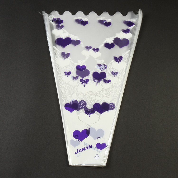 花束包装多支玫瑰花袋 桃心塑料袋 鲜花包装袋 扶朗袋 花瓶袋,淘宝优惠券,粉丝福利购,淘宝优惠卷