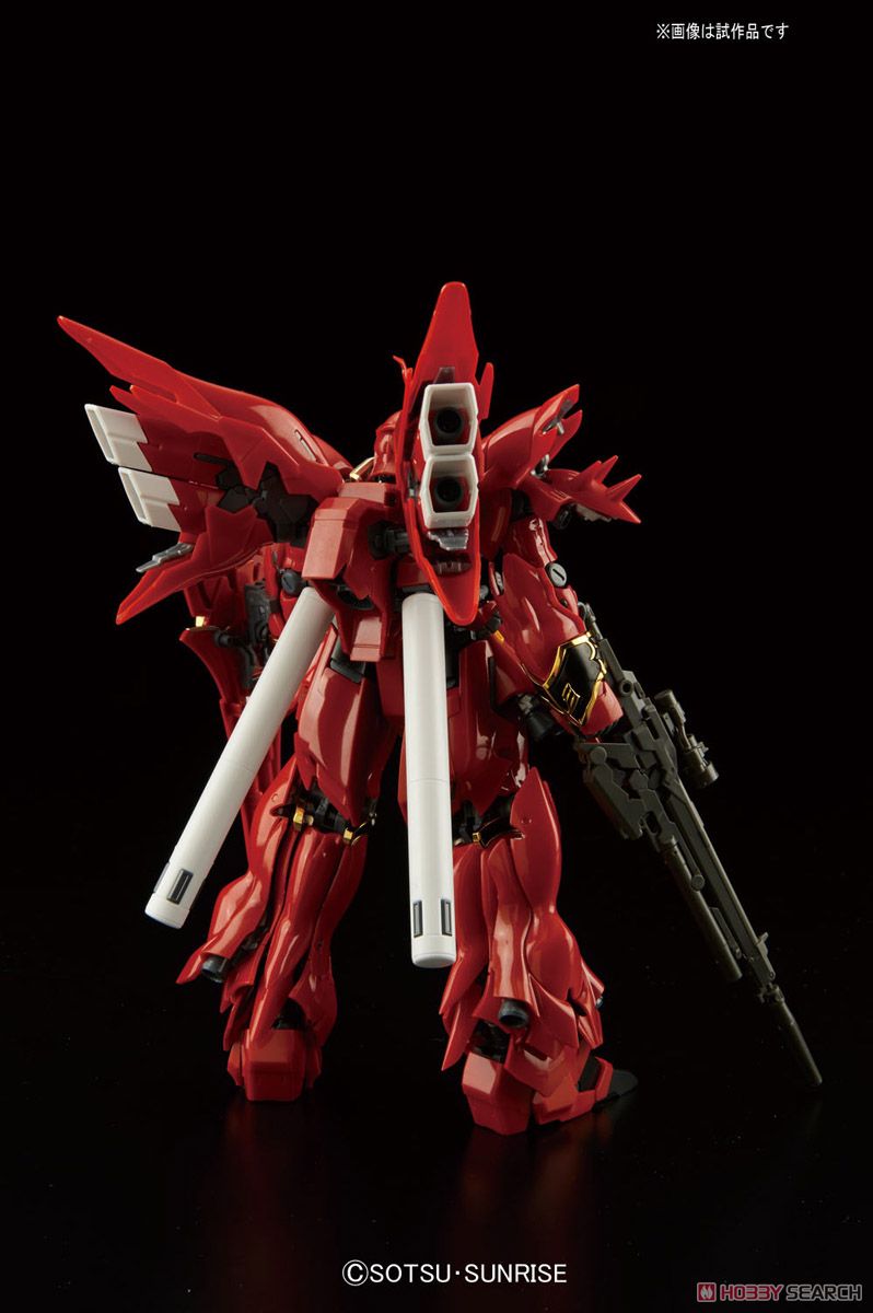 现货万代高达拼装模型 RG 22 1/144 MSN-06S新安洲高达UC-图2