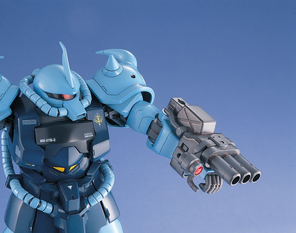 现货万代 高达拼装 MG 1/100 B3老虎 MS-07B3 GOUF CUSTOM 08小队 - 图2