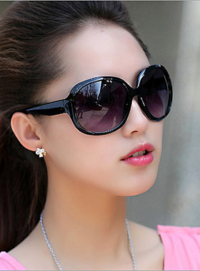 新款复古大框墨镜女防紫外线防晒太阳镜潮时尚开车眼镜圆脸显瘦