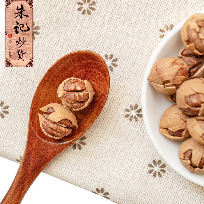 朱记炒货特好剥手炒浙江500g小胡桃 朱记炒货食品山核桃