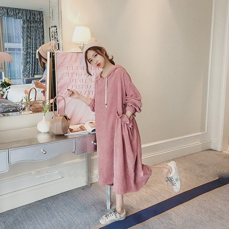 孕妇秋装2020年新款大码胖mm连衣裙 亲佳贝母婴连衣裙