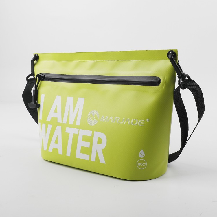 Waterproof bag IPX7 airtight zipper storage single shoulder