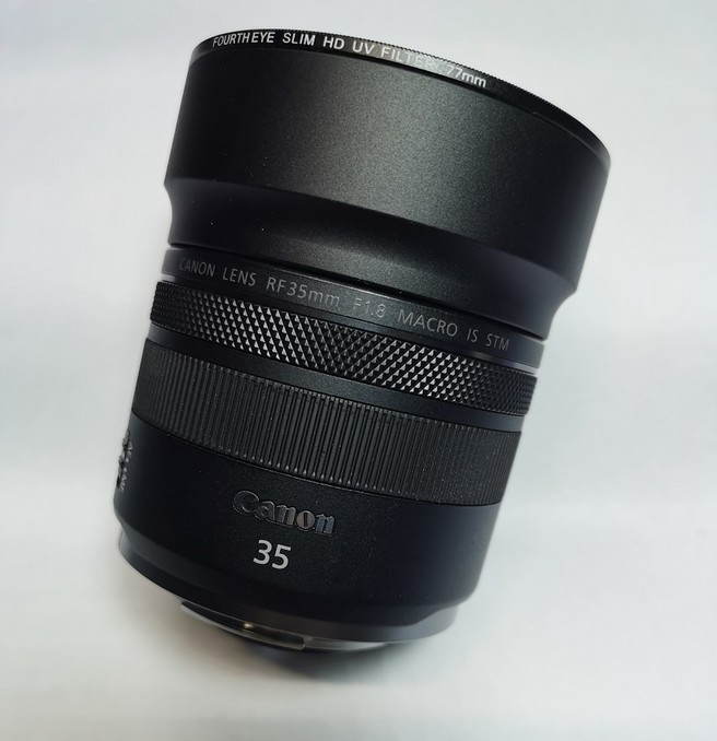 新款代替佳能EW-52适用于 RF 35mm F/1.8 镜头金属遮光罩可反扣 - 图0