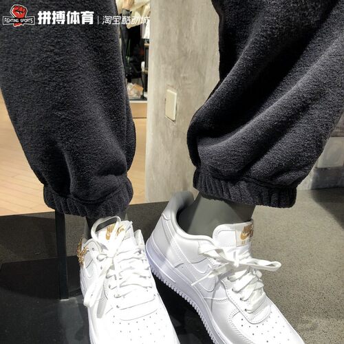 NIKE/耐克2022冬季女子休闲毛巾绒抓绒收口运动裤DD5111 DV7097 - 图1