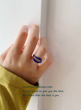 2022年新款戒指女活口交叉随形