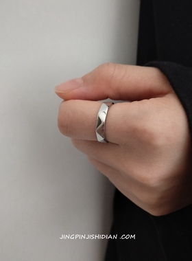 不掉色情侣戒指随形黑暗系ins