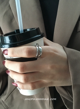 ins戒指随形夸张网红小众钛钢