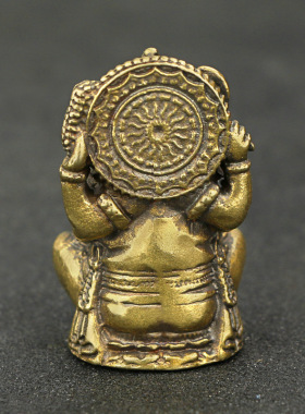 实心纯铜泰国象神东南亚风格