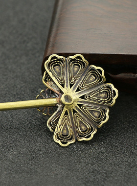 铜制茶针饰品百搭女步古装汉服