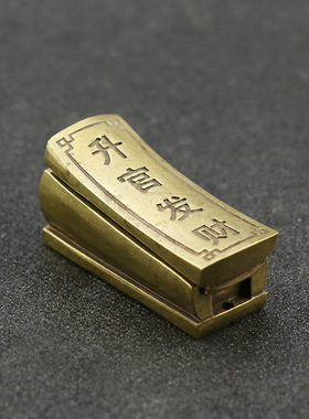 手工纯铜摆件雕刻升官发财