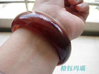 ສາຍແຂນ agate ບຣາຊິນທໍາມະຊາດບໍລິສຸດແລະແທ້ຈິງ 56mm, ໂຄງສ້າງສີທີ່ສວຍງາມ, ແບບ wrist ຂອງແມ່ຍິງ