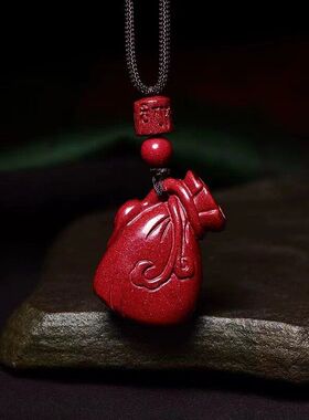 挂件吊坠朱砂貔貅休福袋含量低