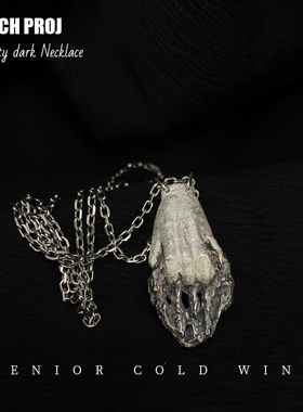 小众925银饰原创暗黑氧化吊坠