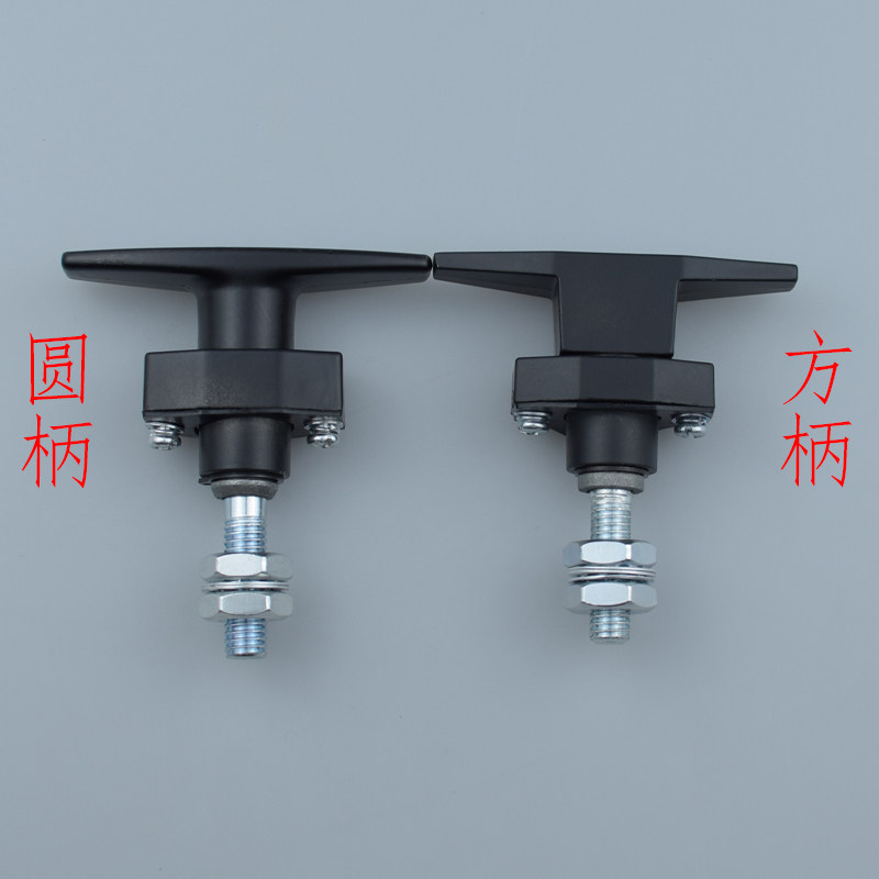 环保净化设备松紧T型把手锁MS309-2-3压缩式转动锁机箱柜门电控箱 - 图3