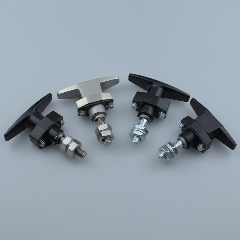 环保净化设备松紧T型把手锁MS309-2-3压缩式转动锁机箱柜门电控箱 - 图2