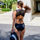 Sexy lace one-piece bikini women's swimsuit