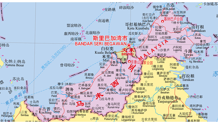 2024东南亚地图 纸图折叠图 中外文 865mm×1170mm无拼接 旅游交通地图汇集人文地理风情 交通 地形地势 大字 - 图3