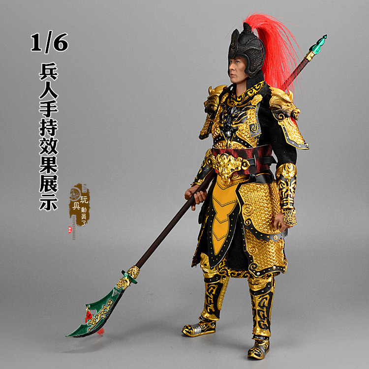 1:6三国兵器武器模型檀木杆关公青龙偃月刀关羽大刀关二爷冷艳锯 - 图0