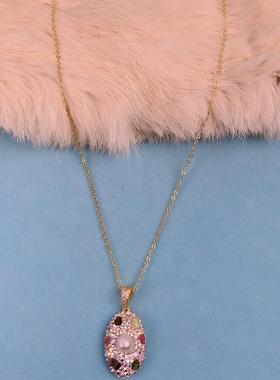 高级感小众设计镶钻项链