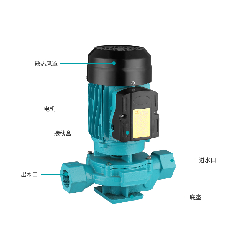 SGR新款不锈钢叶轮220v立式管道循环水泵380空气能热水增压冷却塔