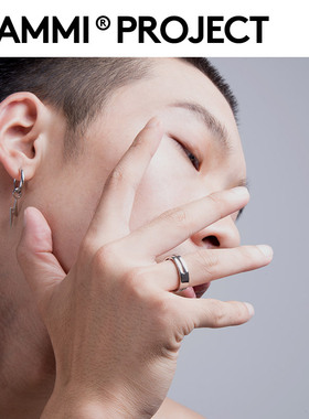 oammi原创简约单身戒圆环戒指