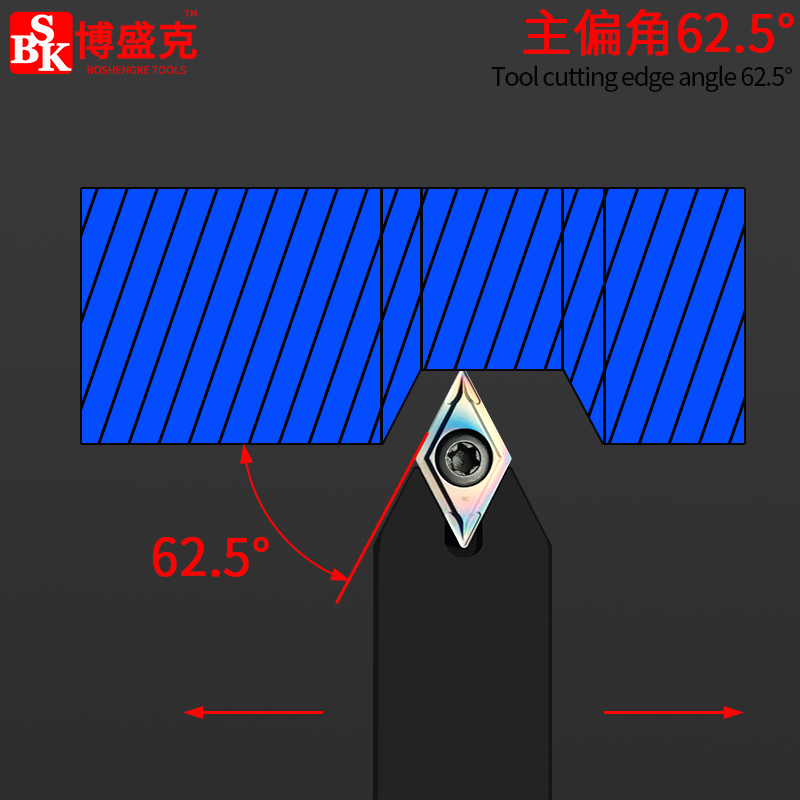 数控外圆尖刀杆SDNCN1212H07/1616H/2020K11中间车刀偏角62.5度