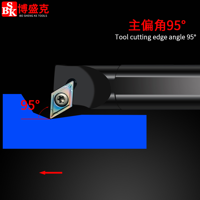 数控螺钉式内孔车刀S08/10K/12M/16Q/20R-SDUCR11/07正反镗孔刀杆 - 图1