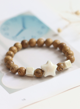 中式景德镇陶瓷手链民族风手串