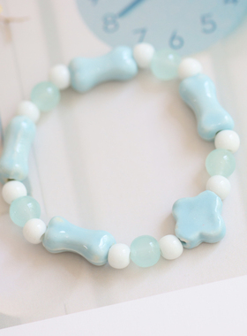 小清新景德镇陶瓷手串文艺自然