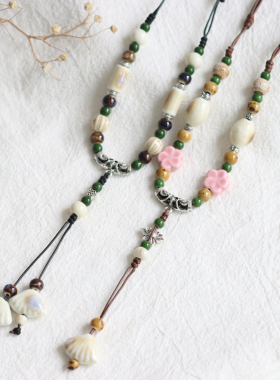 国风一缕瓷景德镇陶瓷毛衣链项链