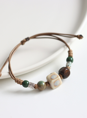 国风文艺新中式小清新陶瓷手链