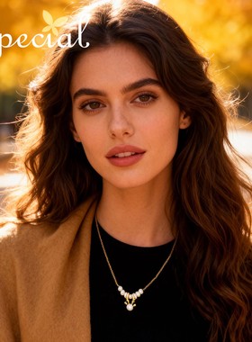 SPECIAL淡水珍珠女款轻奢锁骨链